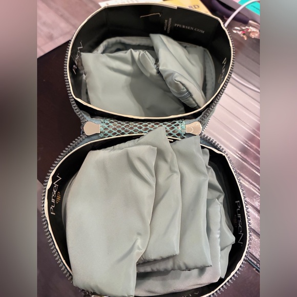 PurseN Glam Luxurious Travel Jewelry Tote 5”x5”x4” includes 12 pouches! - Picture 4 of 13